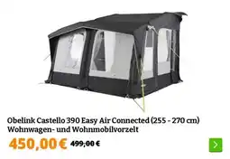 Obelink Obelink Castello 390 Easy Air Connected (255 - 270 cm) Wohnwagen- und Wohnmobilvorzelt aanbieding