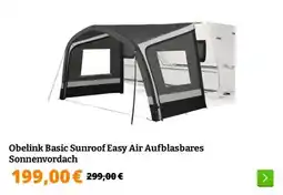 Obelink Obelink Basic Sunroof Easy Air Aufblasbares Sonnenvordach aanbieding