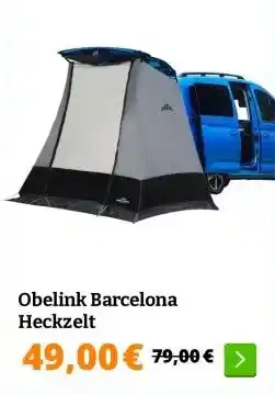 Obelink Obelink Barcelona Heckzelt aanbieding