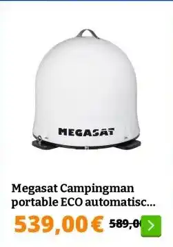 Obelink Megasat Campingman portable ECO automatische Sat-Antenne aanbieding