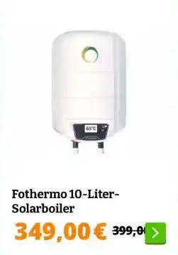 Obelink Fothermo 10-Liter-Solarboiler aanbieding