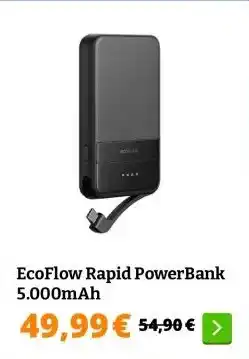 Obelink EcoFlow Rapid PowerBank 5.000mAh aanbieding