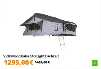 Obelink Vickywood Balsa 140 Light Dachzelt aanbieding