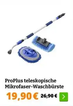 Obelink ProPlus teleskopische Mikrofaser-Waschbürste aanbieding