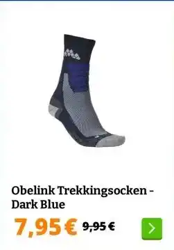 Obelink Obelink Trekkingsocken - Dark Blue aanbieding