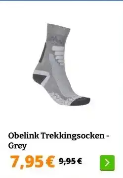 Obelink Obelink Trekkingsocken - Grey aanbieding