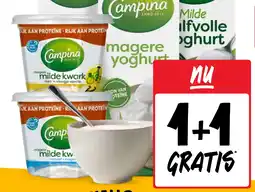 Jumbo Campina kwark of yoghurt aanbieding