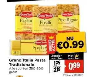 Vomar Voordeelmarkt Grand'Italia Pasta Tradizionale aanbieding