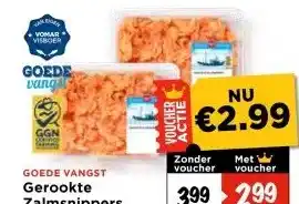 Vomar Voordeelmarkt Gerookte Zalmsnippers aanbieding