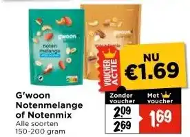 Vomar Voordeelmarkt G'woon Notenmelange of Notenmix aanbieding