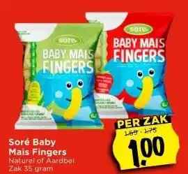 Vomar Voordeelmarkt Soré Baby Mais Fingers aanbieding