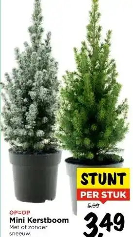 Vomar Voordeelmarkt Mini Kerstboom aanbieding