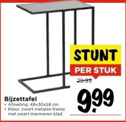 Vomar Voordeelmarkt Bijzettafel aanbieding