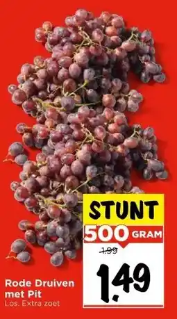 Vomar Voordeelmarkt Rode Druiven met Pit aanbieding