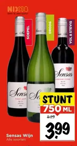 Vomar Voordeelmarkt Sensas Wijn aanbieding