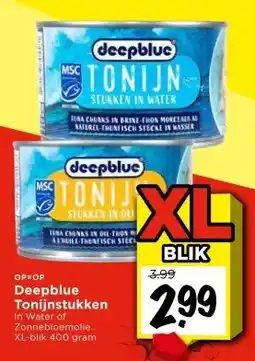 Vomar Voordeelmarkt Deepblue Tonijnstukken aanbieding