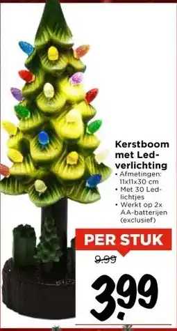 Vomar Voordeelmarkt Kerstboom met Led- verlichting aanbieding