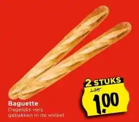 Vomar Voordeelmarkt Baguette aanbieding
