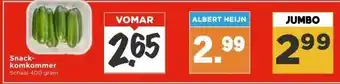 Vomar Voordeelmarkt Snack- komkommer aanbieding