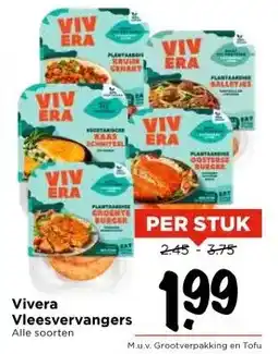 Vomar Voordeelmarkt Vivera Vleesvervangers aanbieding