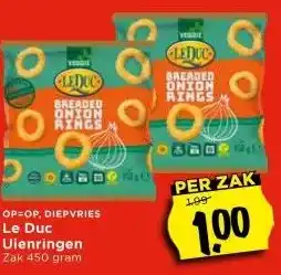 Vomar Voordeelmarkt Le Duc Uienringen Zak aanbieding