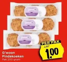 Vomar Voordeelmarkt G'woon Pindakoeken aanbieding