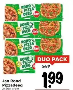 Vomar Voordeelmarkt Jan Rond Pizzadeeg aanbieding