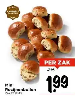 Vomar Voordeelmarkt Mini Rozijnenbollen aanbieding