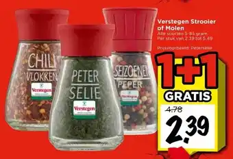 Vomar Voordeelmarkt Verstegen Strooier of Molen aanbieding