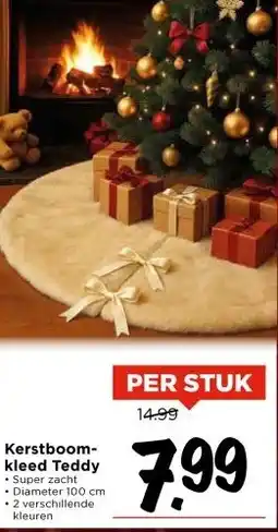 Vomar Voordeelmarkt Kerstboom- kleed Teddy aanbieding