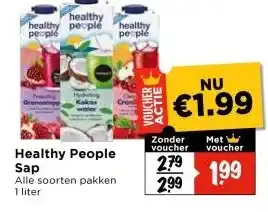 Vomar Voordeelmarkt Healthy People Sap aanbieding