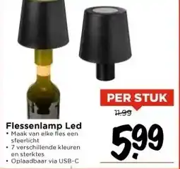 Vomar Voordeelmarkt Flessenlamp Led aanbieding