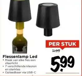 Vomar Voordeelmarkt Flessenlamp Led aanbieding