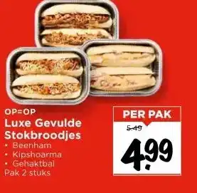 Vomar Voordeelmarkt Luxe Gevulde Stokbroodjes aanbieding
