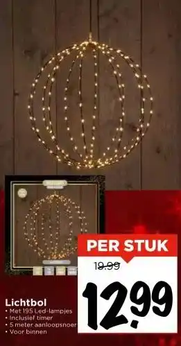 Vomar Voordeelmarkt Lichtbol aanbieding