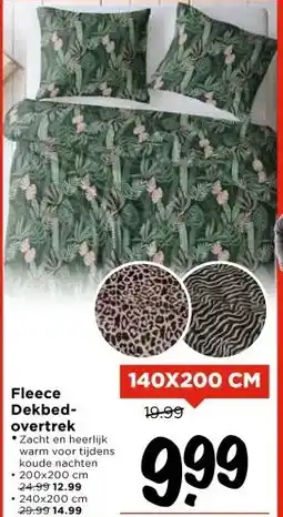 Vomar Voordeelmarkt Fleece Dekbed- overtrek aanbieding