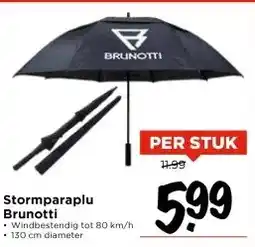 Vomar Voordeelmarkt Stormparaplu Brunotti aanbieding