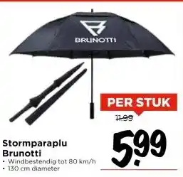 Vomar Voordeelmarkt Stormparaplu Brunotti aanbieding
