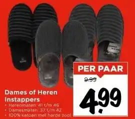 Vomar Voordeelmarkt Dames of Heren Instappers aanbieding