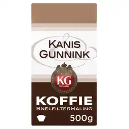 Dekamarkt Kanis & Gunnink Koffie snelfiltermaling aanbieding