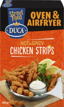 Dekamarkt Duca Hot & spicy chicken strips aanbieding