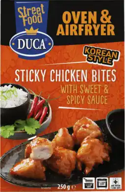 Dekamarkt Duca Sticky chicken bites sweet&spicy 12 st aanbieding