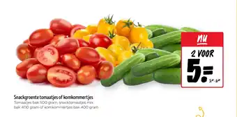 Jumbo Snackgroente tomaatjes of komkommertjes aanbieding