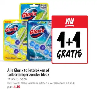 Jumbo Alle Glorix toiletblokken of toiletreiniger zonder bleek aanbieding