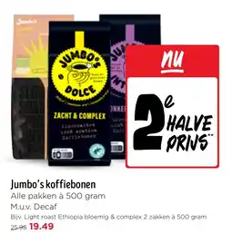 Jumbo Jumbo's koffiebonen aanbieding