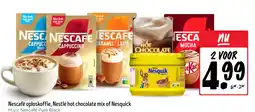 Jumbo Nescafé oploskoffie, Nestlé hot chocolate mix of Nesquick aanbieding