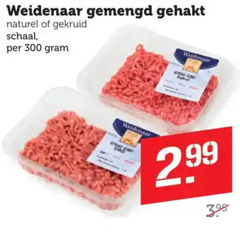 Coop Weidenaar gemengd gehakt aanbieding