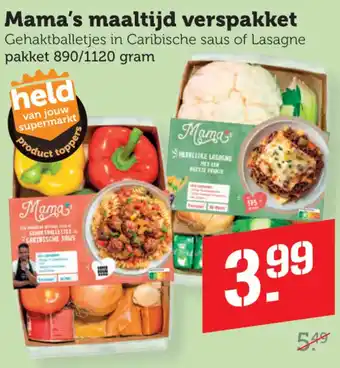 Coop Mama's maaltijd verspakket aanbieding
