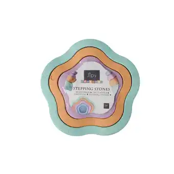 Top1Toys Stapblokken Jipy Discover 4 stuks pastel kleuren aanbieding