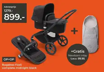 Prenatal Bugaboo Fox5 complete midnight black aanbieding